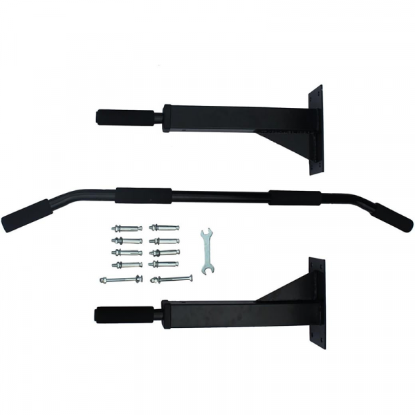 Wall Mounted Chin-up Bar (Black)- Gym Equipment - Image 4