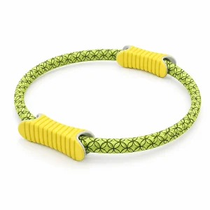 DB Fitness Pilates ring resistance exerciser with padded handles for home strength, toning and mobility workouts.