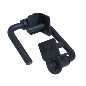 DB Fitness power rack dip handle attachment with adjustable mounting bracket and textured grip handle.