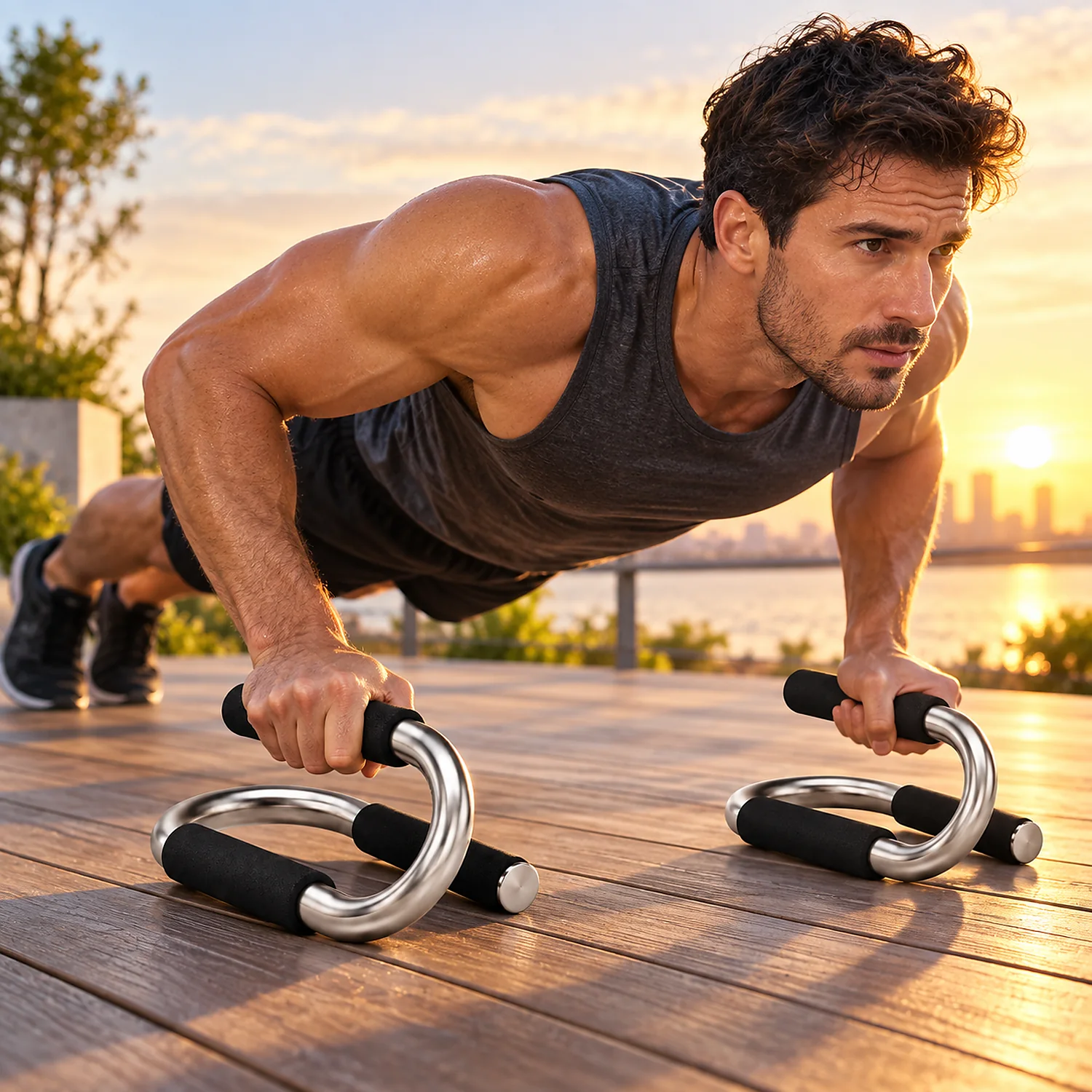 Ergonomic Push-Up Stand Pair - Image 2