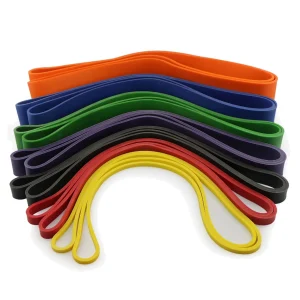 DB Fitness multi-colour resistance band set for strength training, stretching and mobility exercises