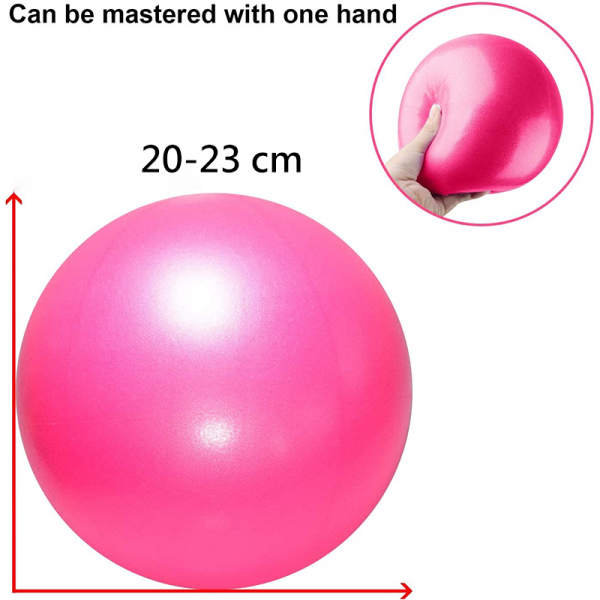 20cm Pilates Ball (Grey / Purple / Pink) - Image 3