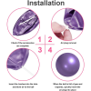 20cm Pilates Ball (Grey / Purple / Pink) - Image 5