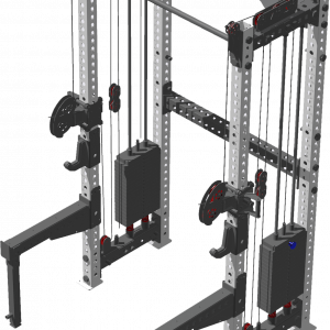 Half Rack with Cable Pec Fly (Fixed Pulley)DB-6021