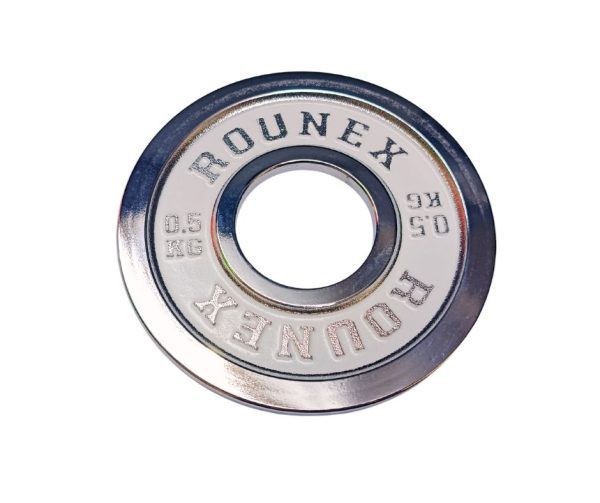 ROUNEX Calibrated 0.5KG Steel Plates- Pair