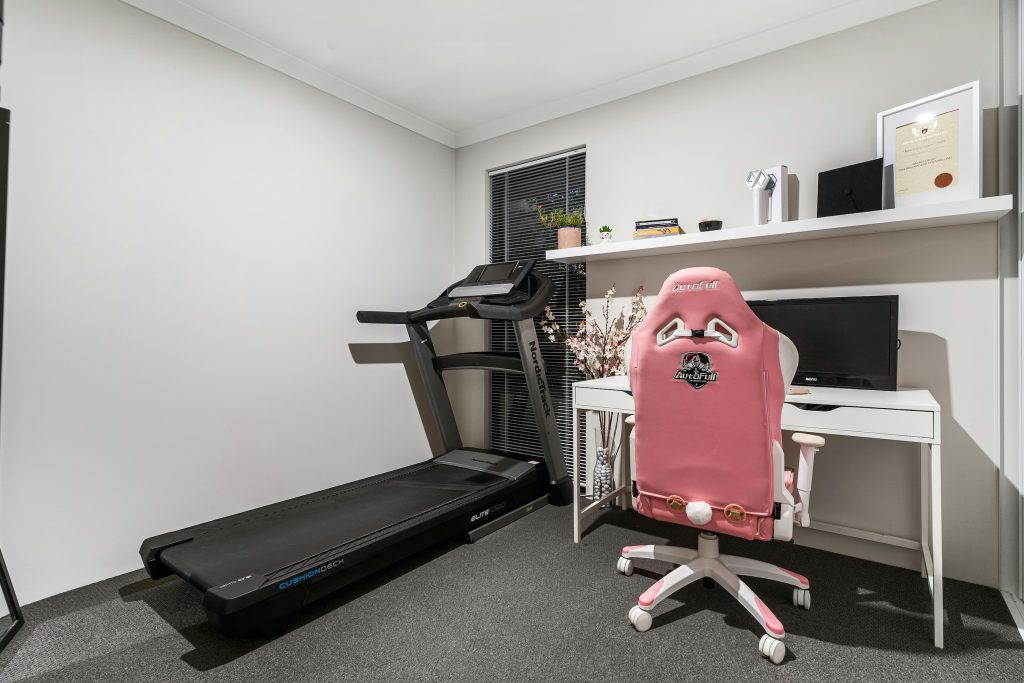 treadmill in the study room