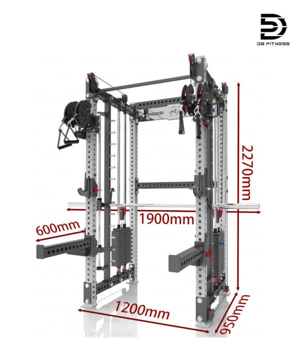 Smith Machine with Dual Pulley System DB-6042 (Pre-Order) - Image 2