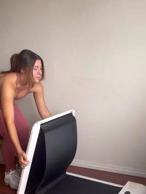 Run or jog? One treadmill does it all! 🏃♀️🚶♂️ A compact, space-saving solution perfect for...